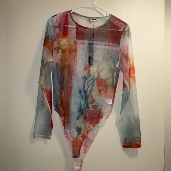 Abstract Mesh Bodysuit - Picture 5 of 6